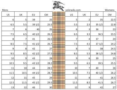 burberry size 6 mens|burberry men's belt size chart.